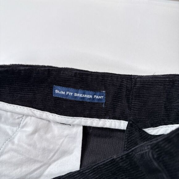 Vineyard Vines Corduroy Pants Mens Size 35 x 30 Black Slim Fit Breaker Champagne - Picture 6 of 8